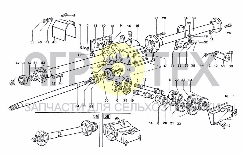 Чертеж GEAR INVERSION TRANSMISSION