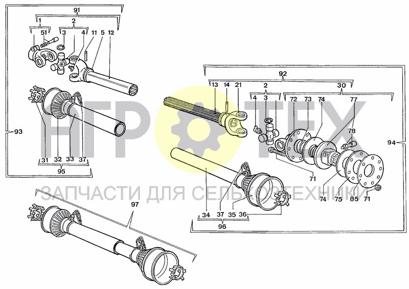 Чертеж DRIVELINE 0005E611V