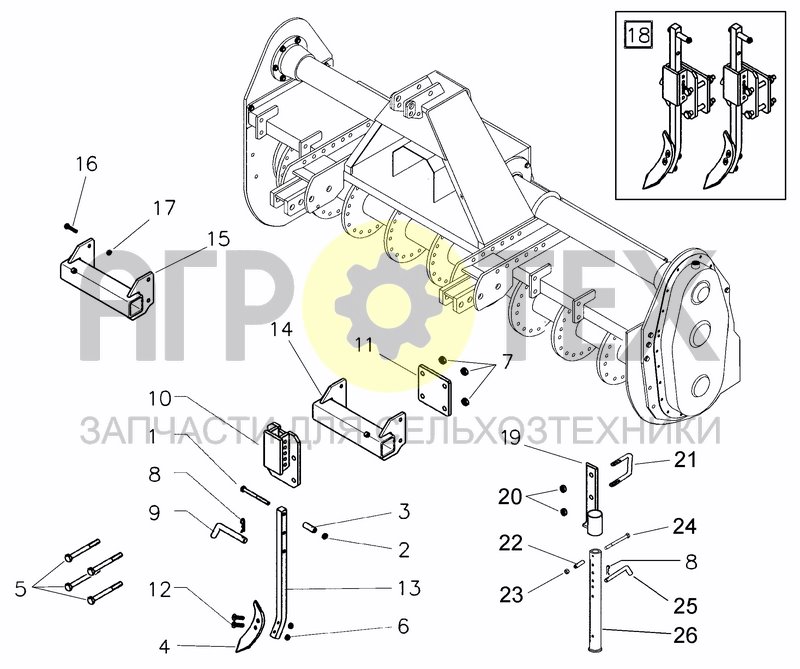 Чертеж TRACK ERADICATOR (OPTIONAL)