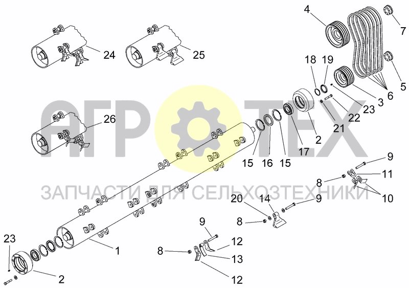 Чертеж LATERAL TRANSMISSION, ROTOR