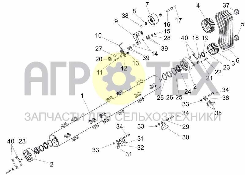 Чертеж LATERAL TRANSMISSION, ROTOR