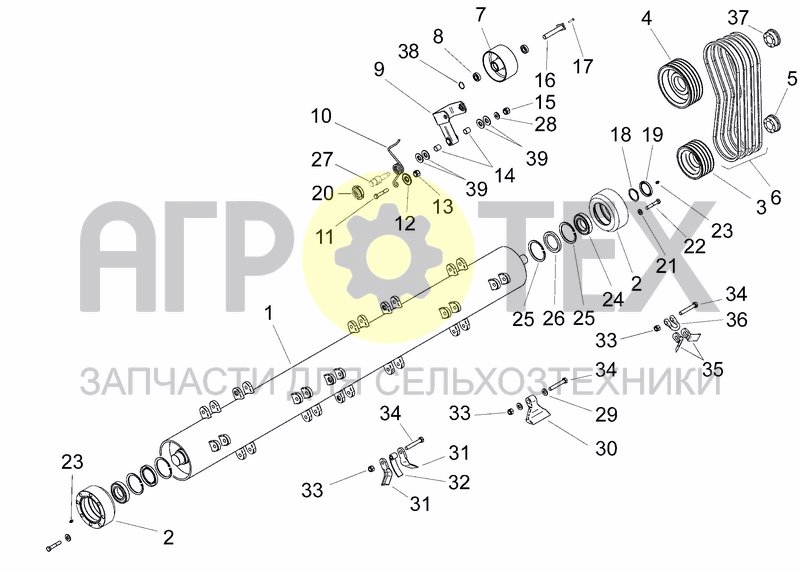 Чертеж LATERAL TRANSMISSION, ROTOR