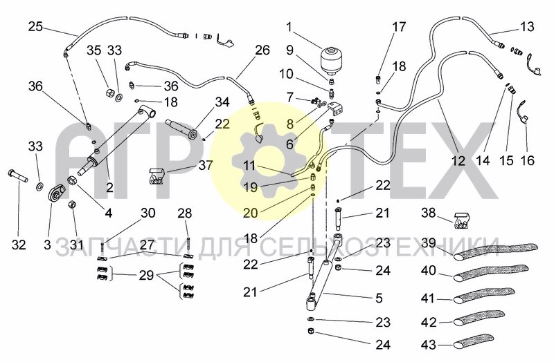 Чертеж HYDRAULIC SYSTEM