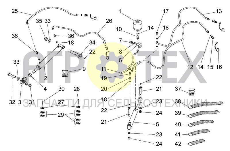 Чертеж HYDRAULIC SYSTEM