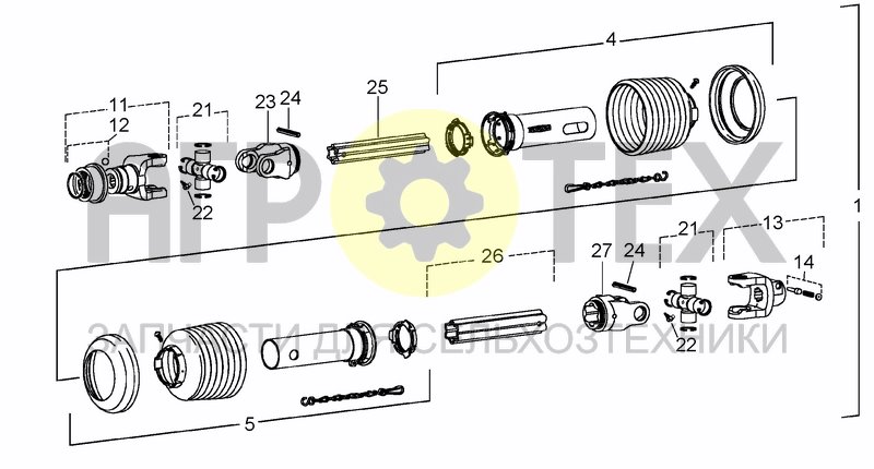 Чертеж DRIVELINE MA0005G8014