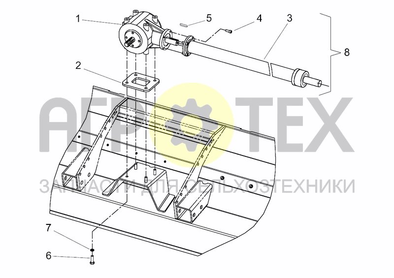 Чертеж COMPL. UPPER TRANSMISSION