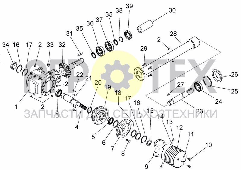 Чертеж UPPER TRANSMISSION