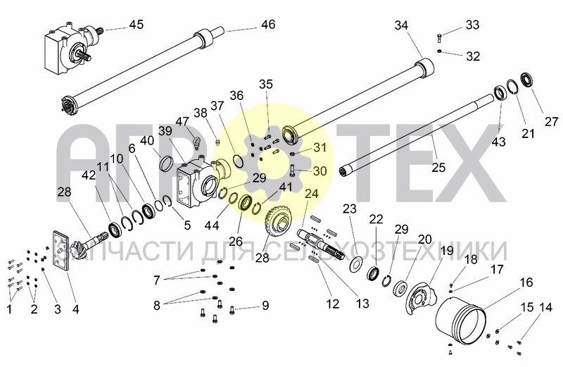 Чертеж UPPER TRANSMISSION