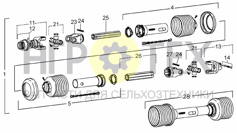 Чертеж DRIVELINE MA0005G8013