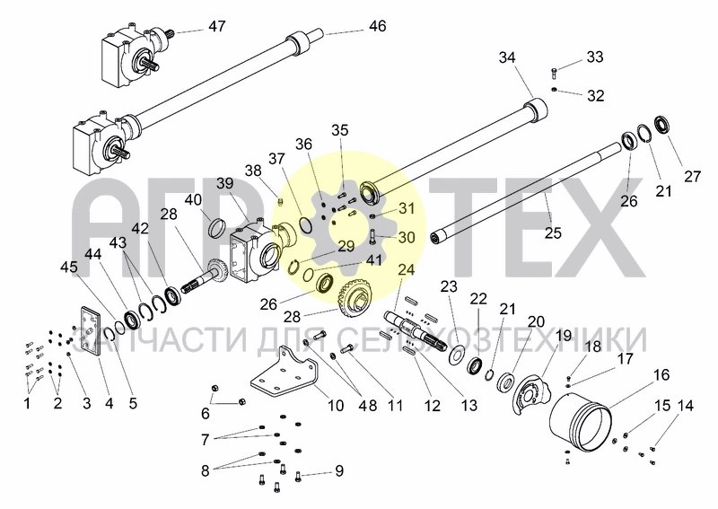 Чертеж UPPER TRANSMISSION