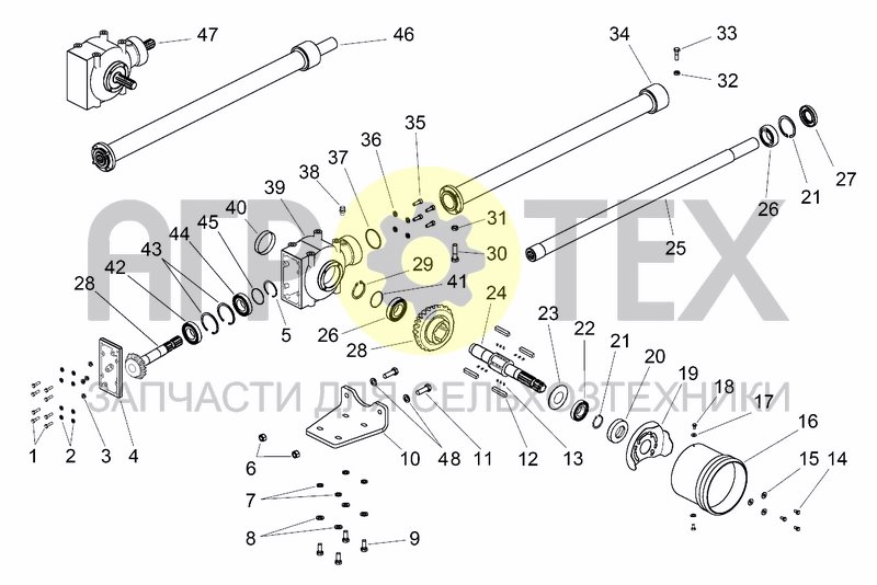 Чертеж UPPER TRANSMISSION