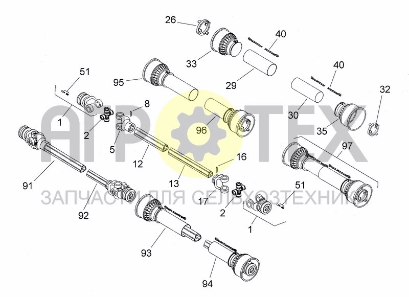 Чертеж DRIVELINE 0005E712