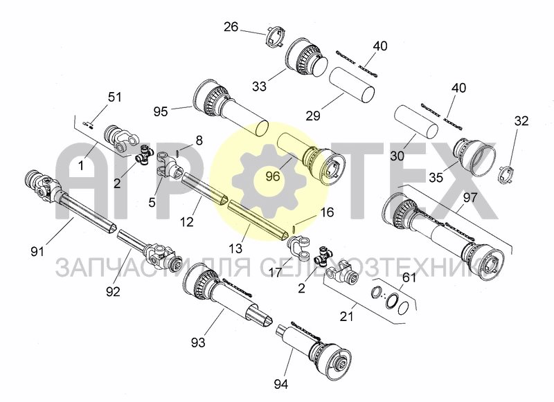 Чертеж DRIVELINE 0005E812