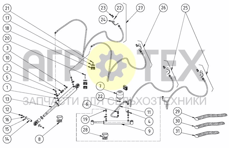 Чертеж HYDRAULIC SYSTEM