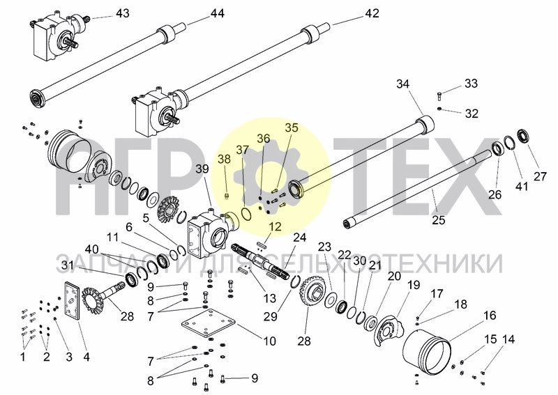 Чертеж UPPER TRANSMISSION