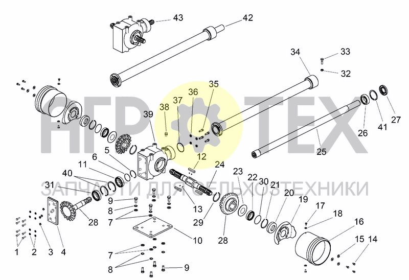 Чертеж UPPER TRANSMISSION