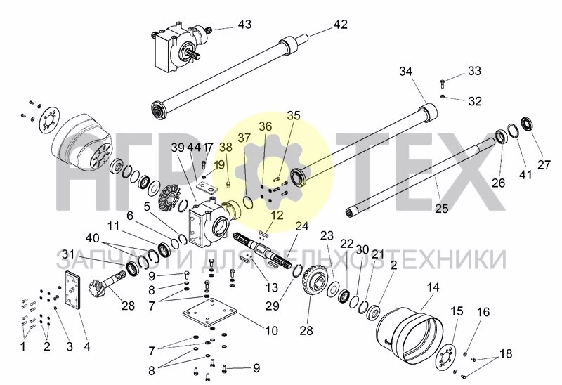 Чертеж UPPER TRANSMISSION