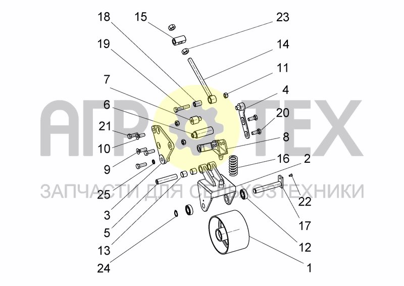 Чертеж BELT TENSIONER