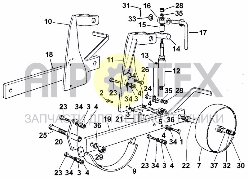 Чертеж REAR WHEELS (OPTIONAL)