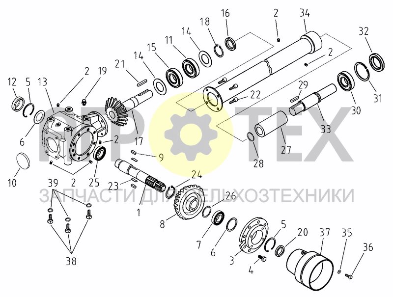 Чертеж TRANSMISSION FXJ255