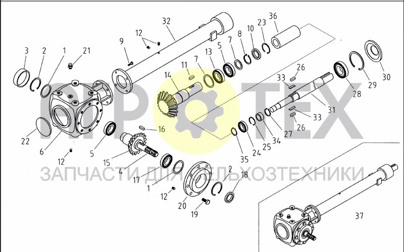 Чертеж TRANSMISSION FXJ255