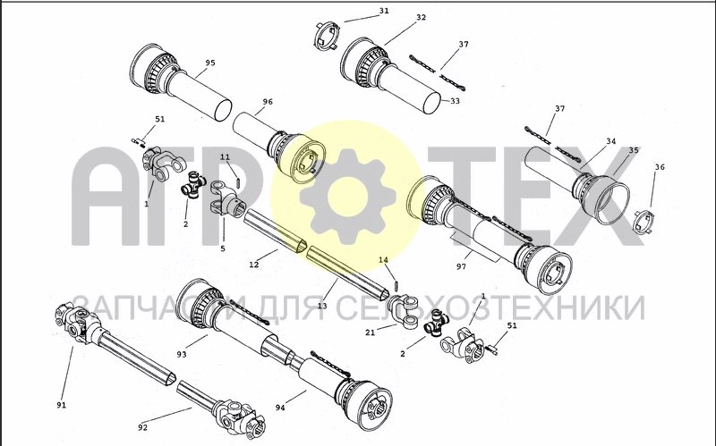 Чертеж DRIVELINE 0005E809