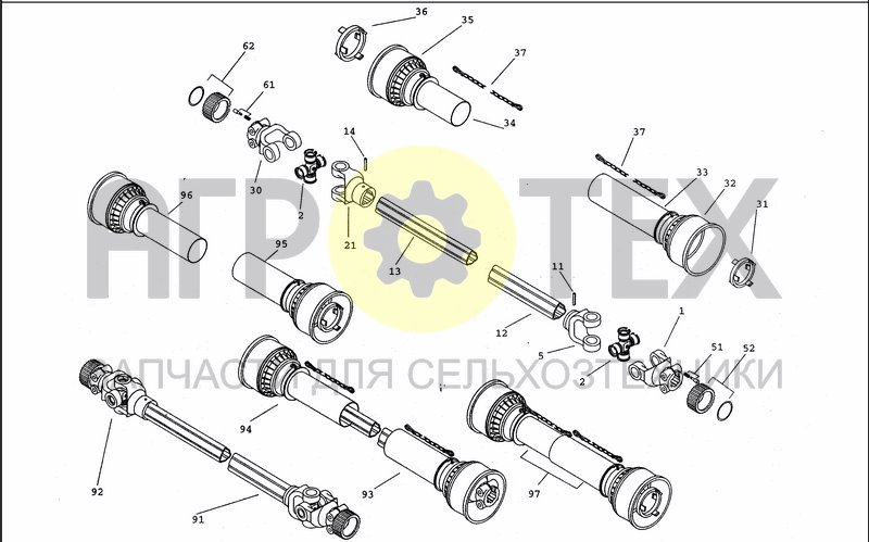 Чертеж DRIVELINE 0005E810