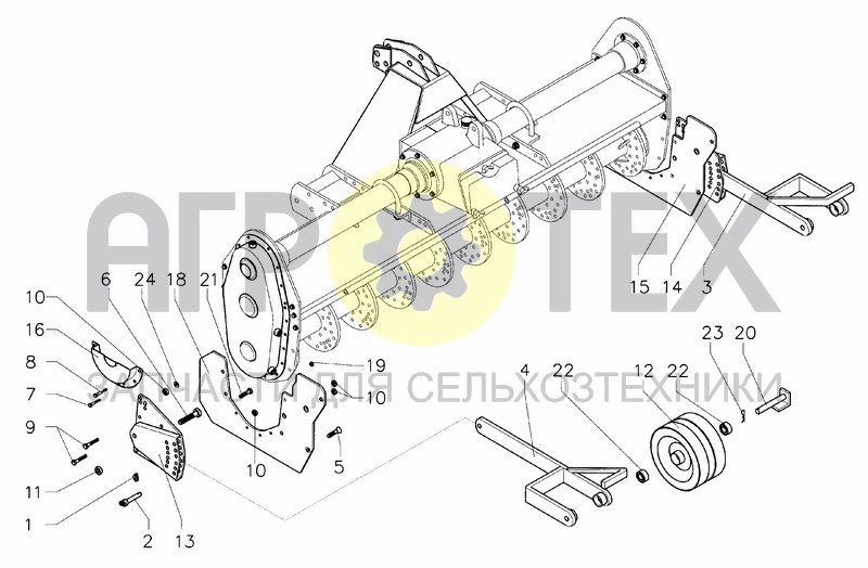 Чертеж REAR WHEELS