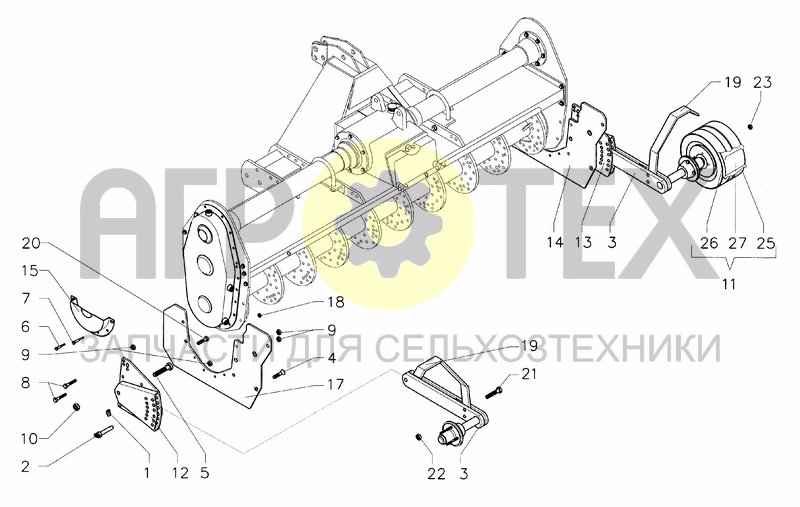 Чертеж REAR RUBBER WEEHLS