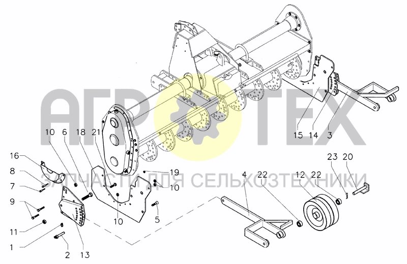 Чертеж REAR WHEELS