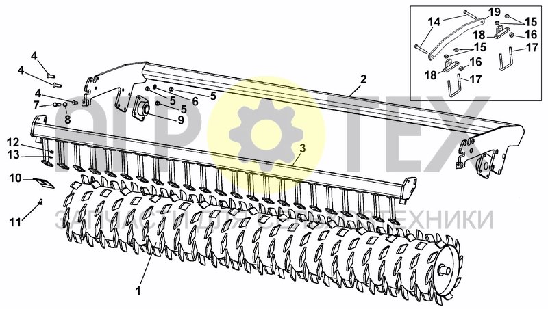 Чертеж PACKER ROLLER 600