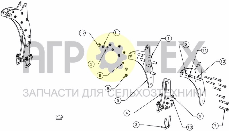 Чертеж ACTI ROLLER ADAPTATION ON DTX