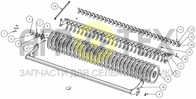 Чертеж ACTIPACK ROLLER FOR 12M25