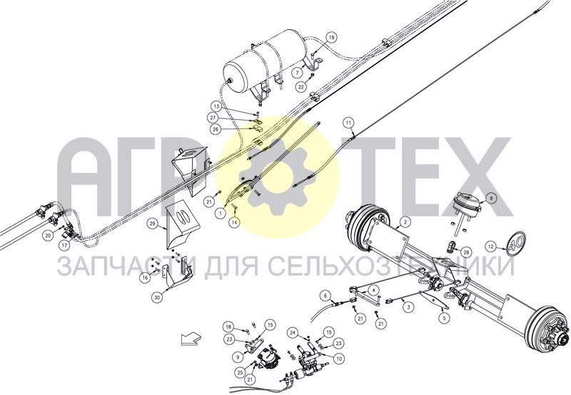 Чертеж AIR BRAKE KIT 40KM/H EU