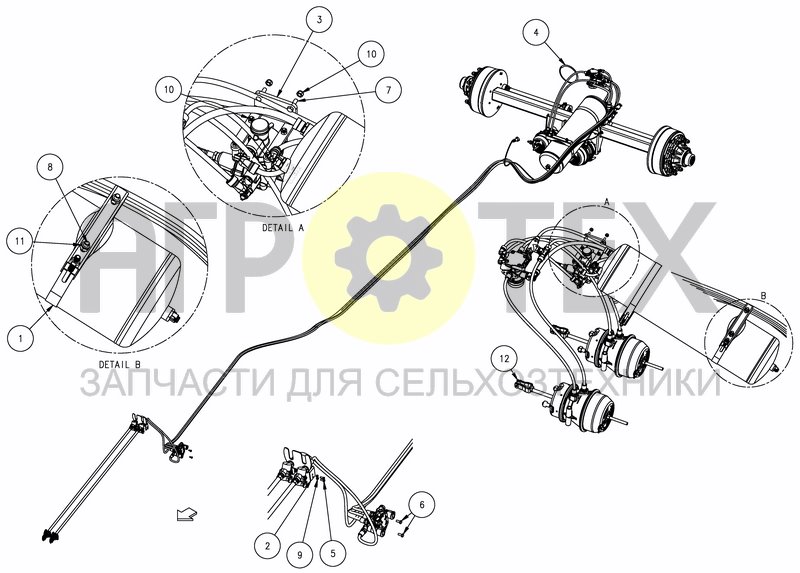 Чертеж AIR BRAKE EQUIPMENT