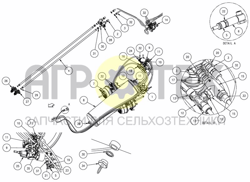 Чертеж AIR BRAKE KIT