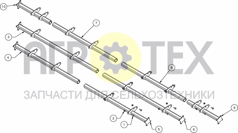 Чертеж DISCS ROWS HOLDERS