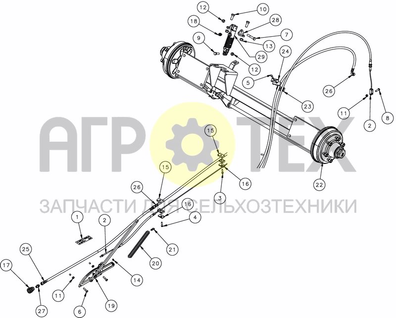 Чертеж HYDRAULIC BRAKES EQUIP.