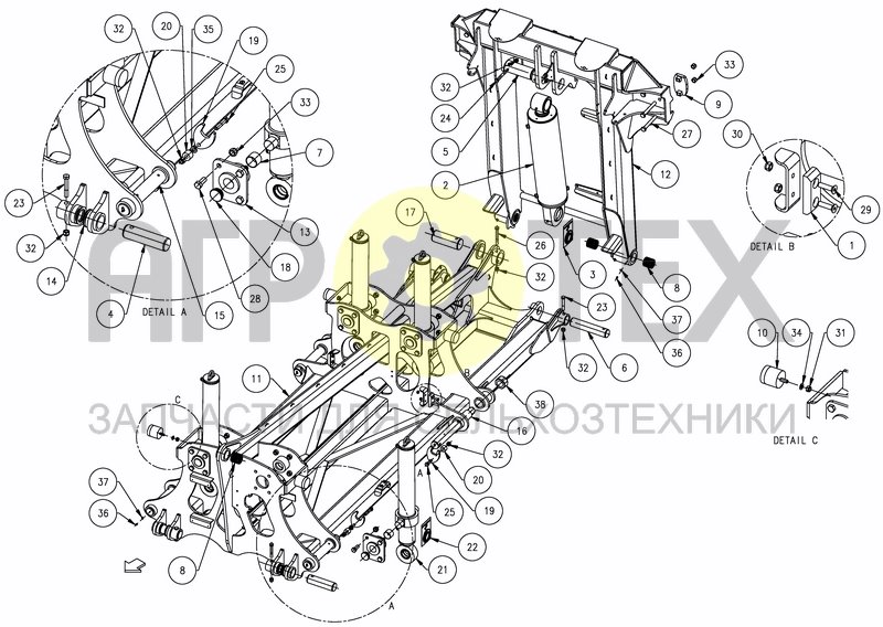 Чертеж CENTRAL FRAME