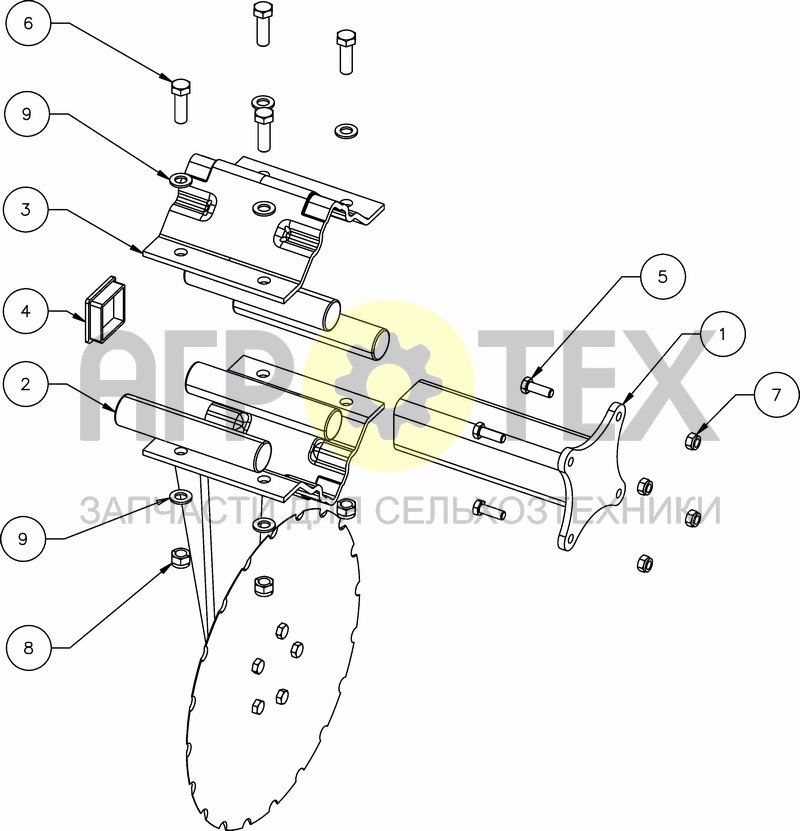 Чертеж FCD EXTERNAL DISC SUPPORT