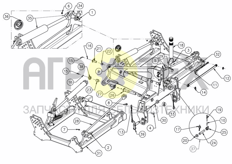 Чертеж 2 ROWS FOLDING FRAME (4M00 & 4M50)