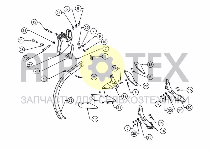 CLD TINE - SHEAR BOLT SECURITY (EVO WINGS) (№10 на схеме)