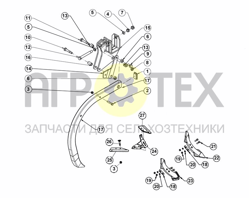 CLD TINE - SHEAR BOLT SECURITY (EVO WINGS) (№11 на схеме)