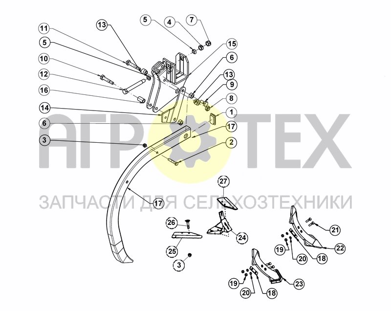 Чертеж CLD TINE - SHEAR BOLT SECURITY (EVO WINGS)