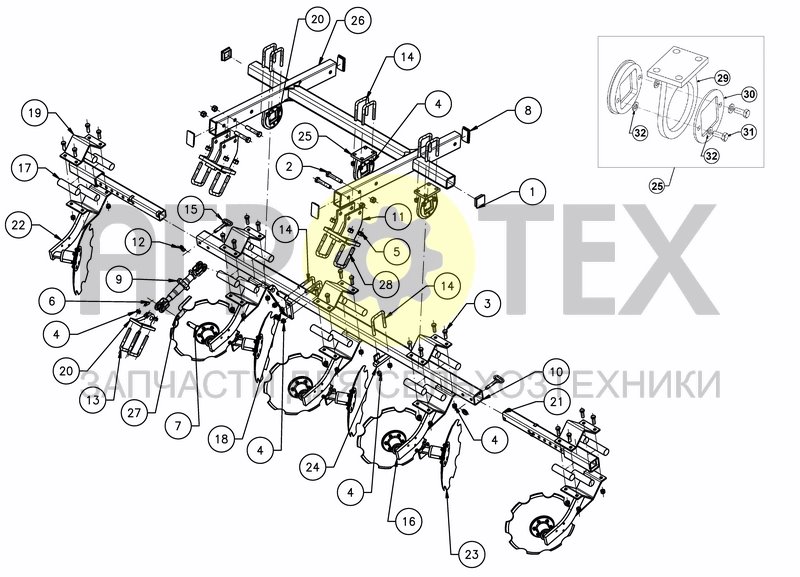 Чертеж LEVELLING DISC (EVO WINGS)