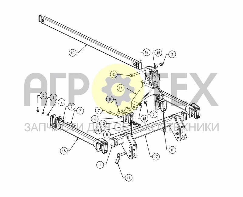 Чертеж FRONT LINKAGE