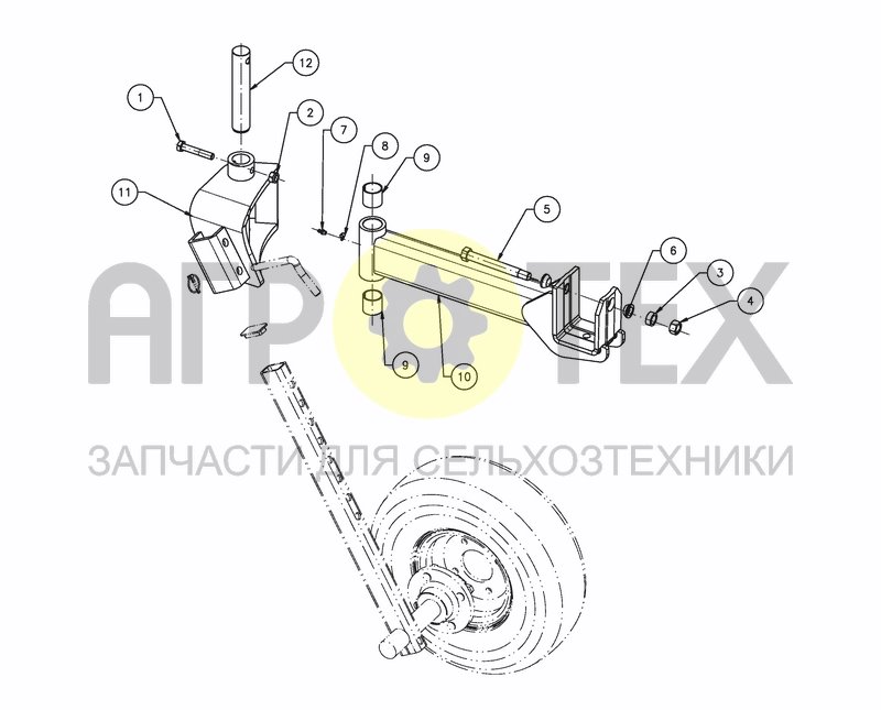 Чертеж FRONT WHEEL KIT