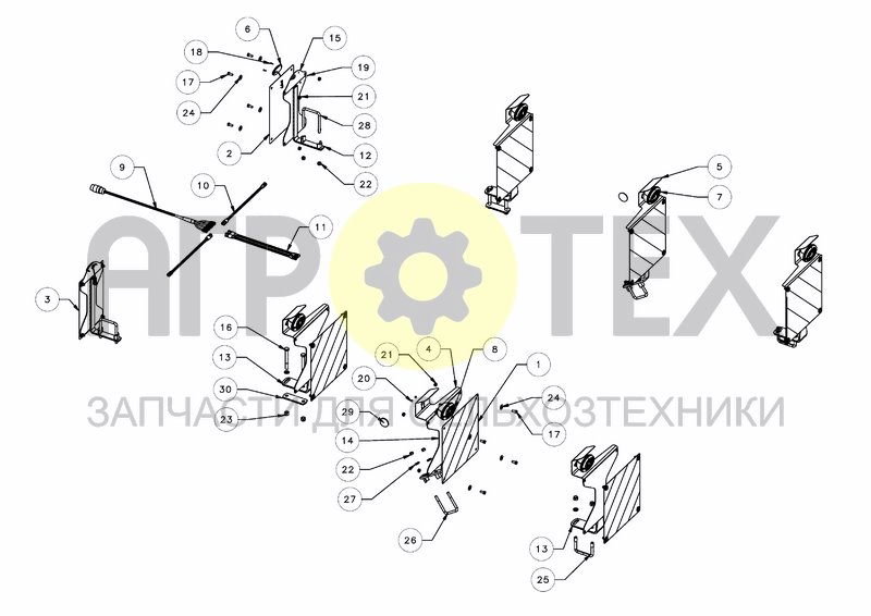 Чертеж LIGHTING KIT FOR RIGID FRAME - EC