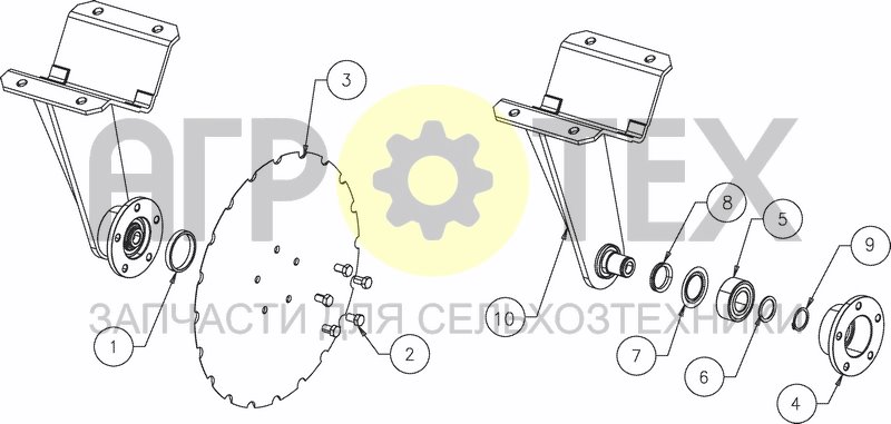 Чертеж FRONT CUTTING DISC