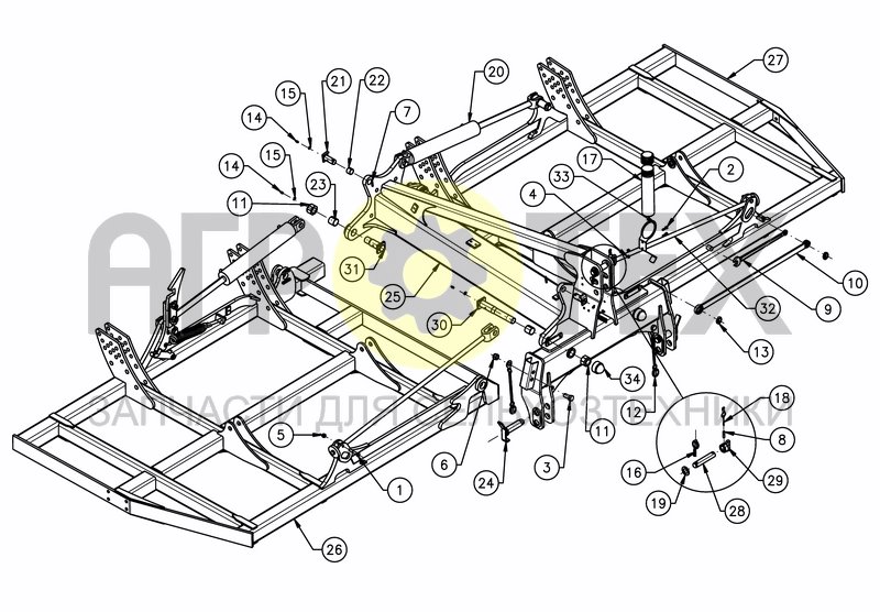 Чертеж FOLDING FRAME